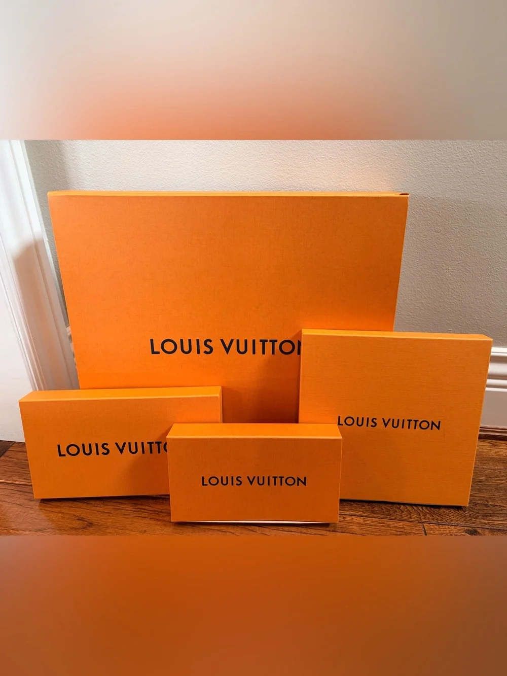 Louis Vuitton Orange Signature Gift Boxes